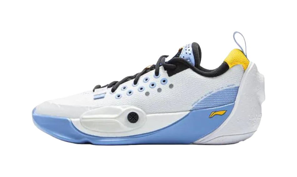 LINING YOUNG Basketball Anti-Slip Wear-Resistant Low-Top Childrens Basketball Shoes White Blue Kids  VJSNEAKER