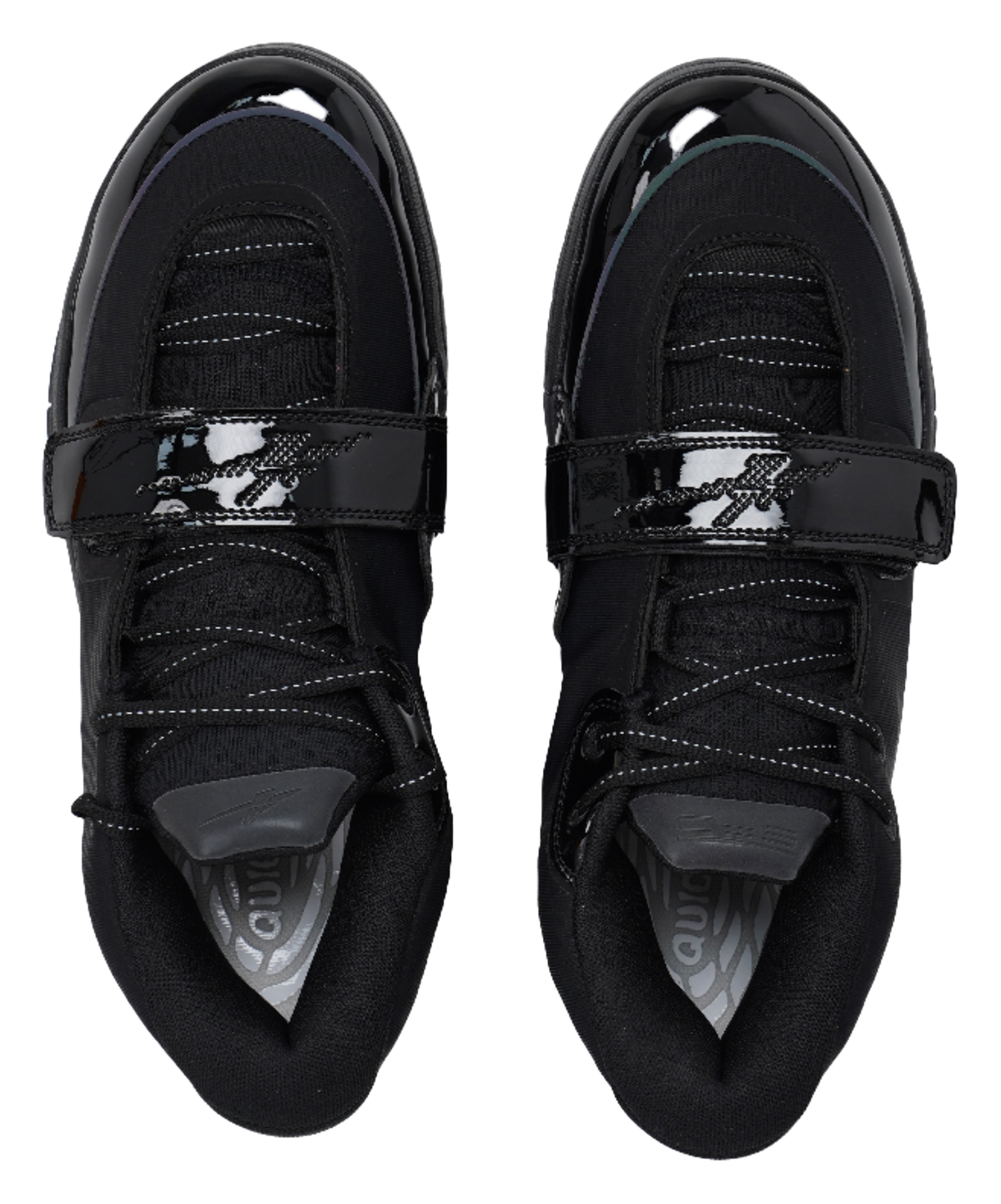 Serious Player Only Easy 1 Plus All Black mid top basketball shoes, unisex, pure black  vjsneaker.com