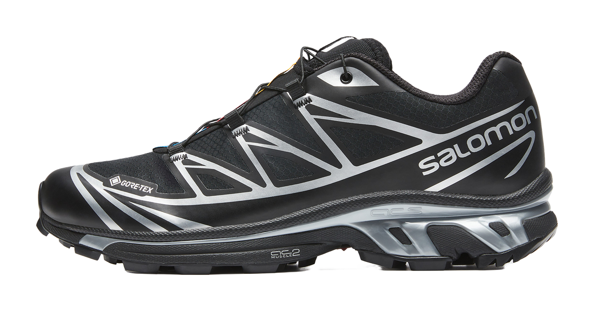 SALOMON XT 6 Gore Tex Black Silver  vjsneaker.com