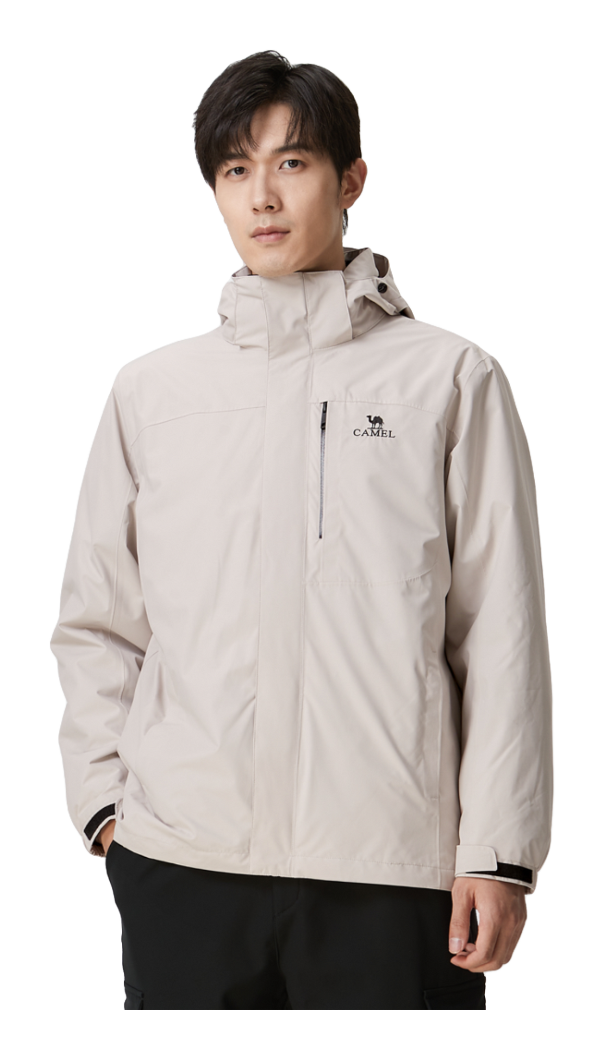 CAMEL All weather Windbreaker Jacket Mens  vjsneaker.com