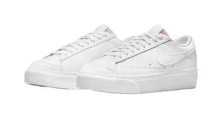 Nike Blazer Low Platform Triple White Womens  vjsneaker.com