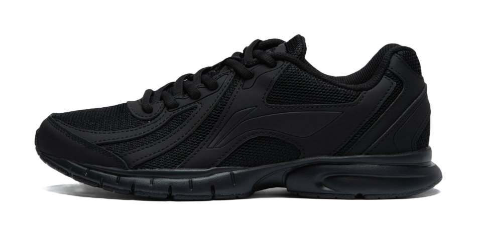 LiNing Shock Absorbers Slip Resistant Abrasion Resistant Lightweight Low top Casual Running Shoes Mens Black  VJSNEAKER