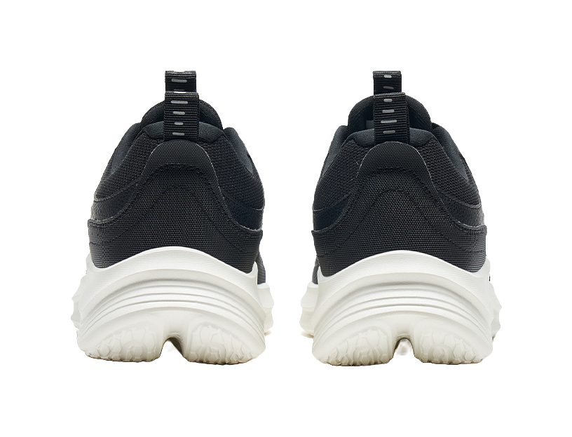 XTEP Feather Anti Slip Wear Resistant Low Top Sprint Running Shoes Men's Black White 