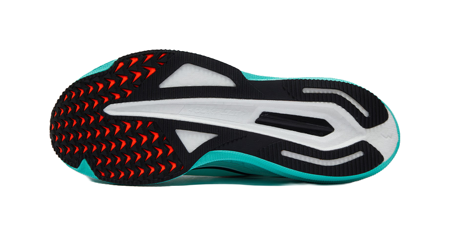 361° Speed 4 Pro Cushioned Slip-Resistant Abrasion-Resistant Low-Top Fiberglass Board Running Shoes Unisex White Blue 