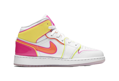 Jordan 1 Mid Edge Glow GS  vjsneaker.com
