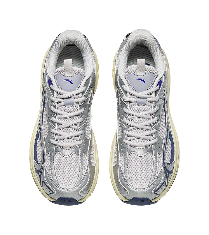 Anta AT2000 Low top Running Shoes Men's Silver Gray Blue 