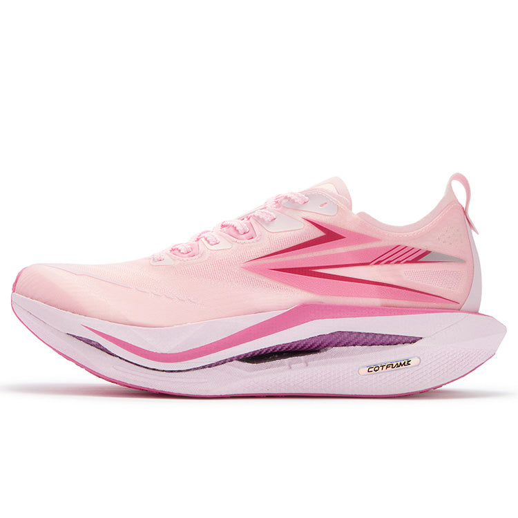 361° Flame 5 Cushioning Abrasion Resistant Breathable Low top Running Shoes Unisex Pure White Pink Pure White Pink