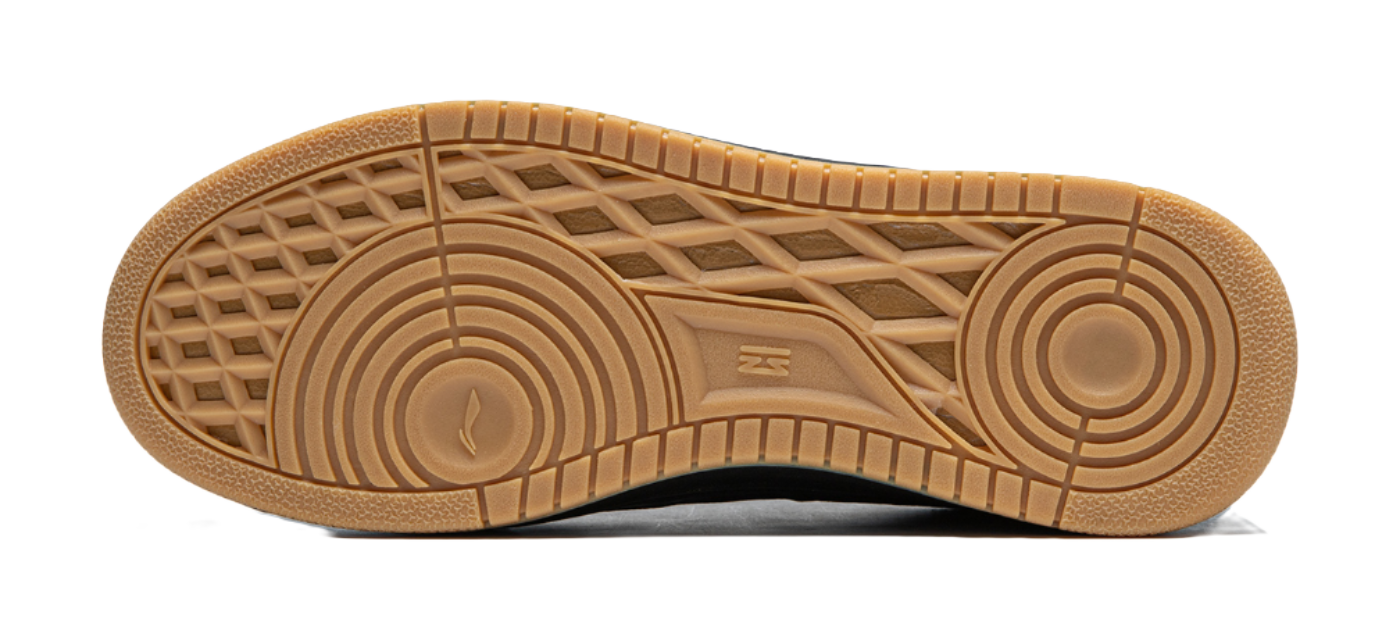 Li Ning Tianji Slip Resistant Abrasion Resistant Skateboard Shoes Mens Black  VJSNEAKER