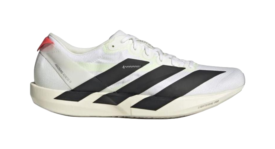 Adidas Adizero Adios 9 White Black Silver Metallic  vjsneaker.com