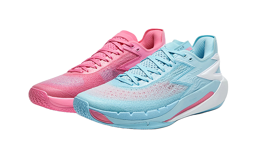 361 ° BIG3 7Pro Reverse Practical Professional Training Comfortable Sports Shock Absorber Wear resistant Wrapping Low cut Basketball Shoes Men's and Women's Same Blue Pink Mandarin Duck