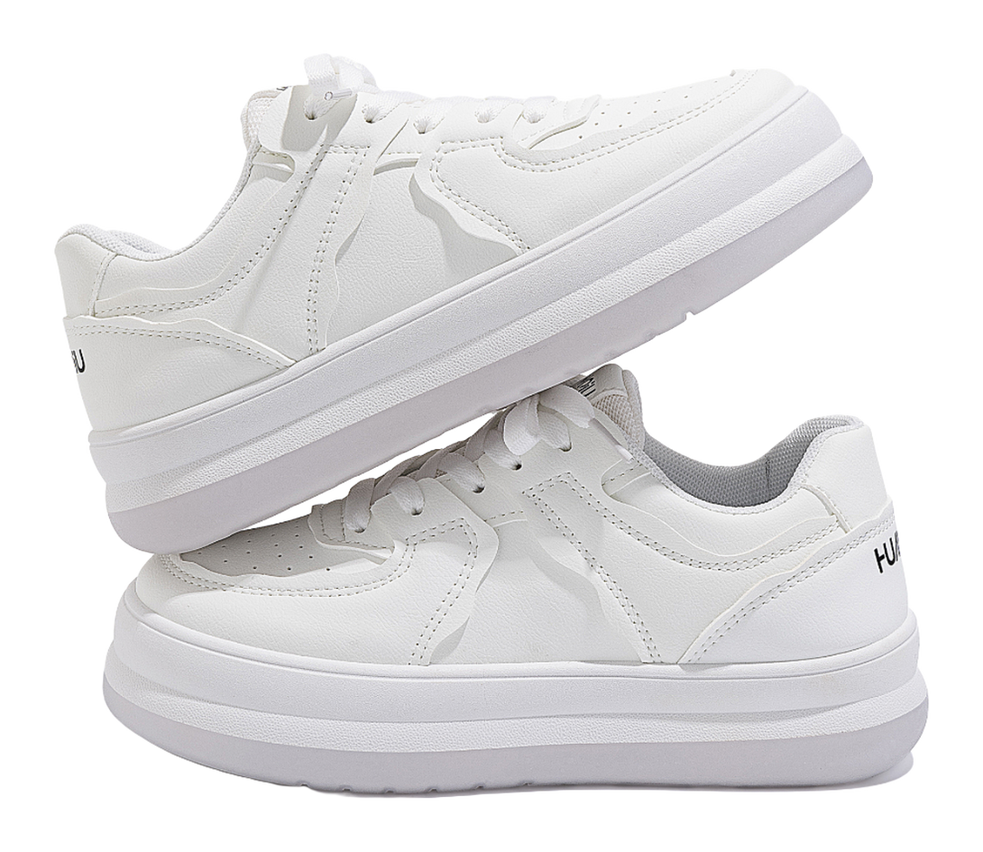 HUANQIU Coverage Thermal Abrasion Resistant Lightweight Height Increasing Low top Skateboard Shoes Women's 