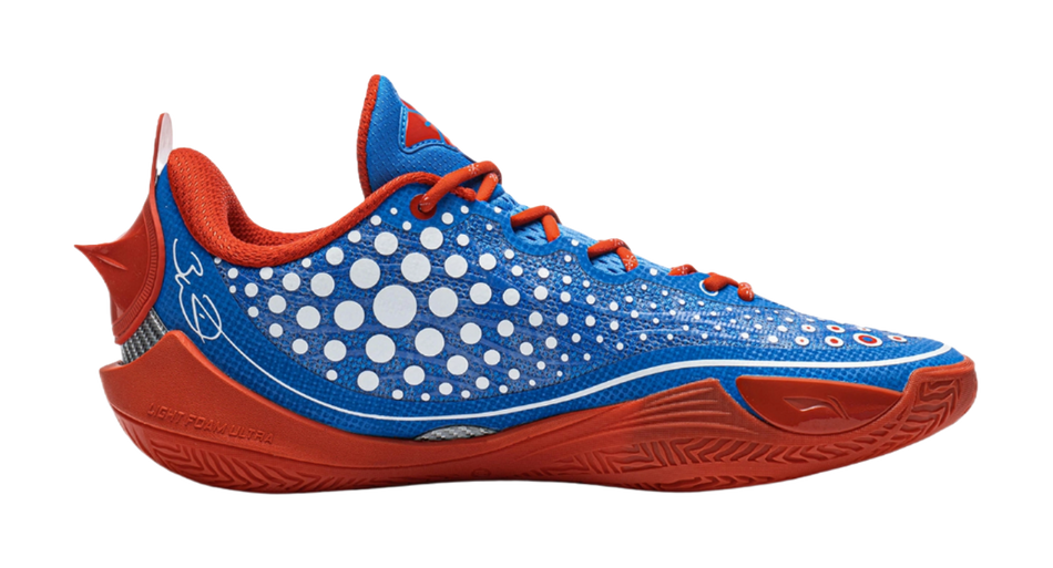 Li-Ning Wade 808 6 Ultra "Flame Red/Deep Shimmer Blue" ABAW009-11 - Low Basketball Shoe Unisex Flame Red/Deep Shimmer Blue
