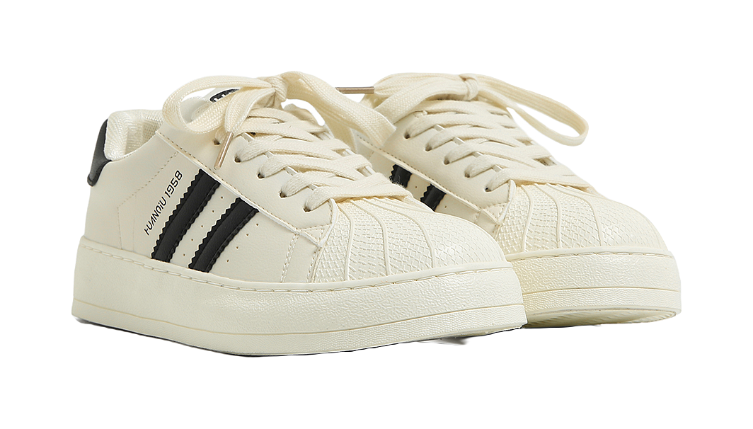 HUANQIU Abrasion Resistant, Lightweight, And Breathable Low top Skateboard Shoes Women's 