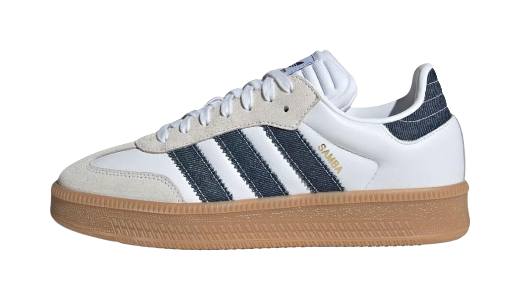Samba Adidas Originals Xlg White Night Indigo Denim  VJSNEAKER