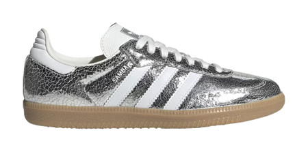Samba Wmns Adidas Originals Og Cracked Metallic Pack - Silver Womens  vjsneaker.com