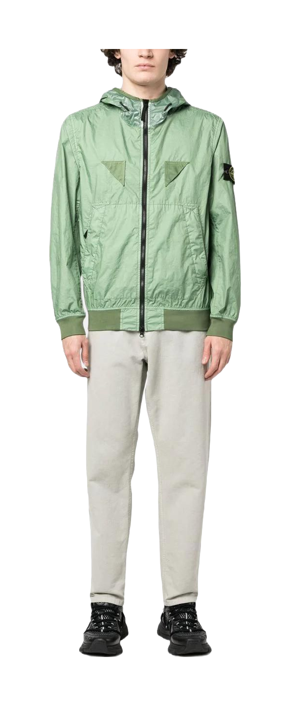 STONE ISLAND Logo patch Lightweight Jacket  Vertical Jump Group USA Inc.