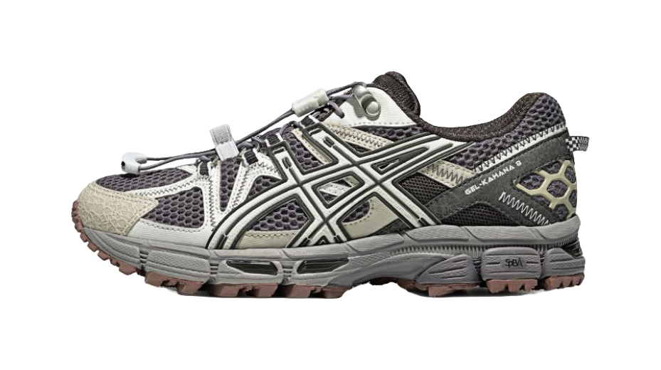 ASICS Gel Kahana 8 FL Abrasion Resistant Breathable Rebound Low top Trail Running Shoes Womens Gray Silver  vjsneaker.com