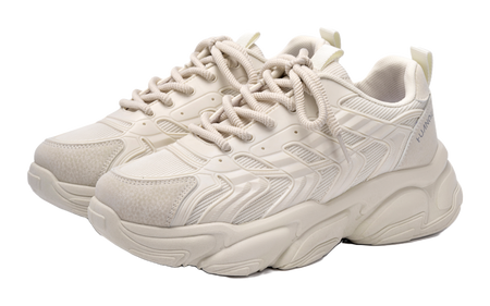 HUANQIU Slip Resistant Coverage, Lightweight, Height Increasing Low top Chunky Sneakers Mens Black  vjsneaker.com