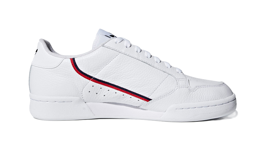Adidas Continental 80 White Navy Scarlet  vjsneaker.com