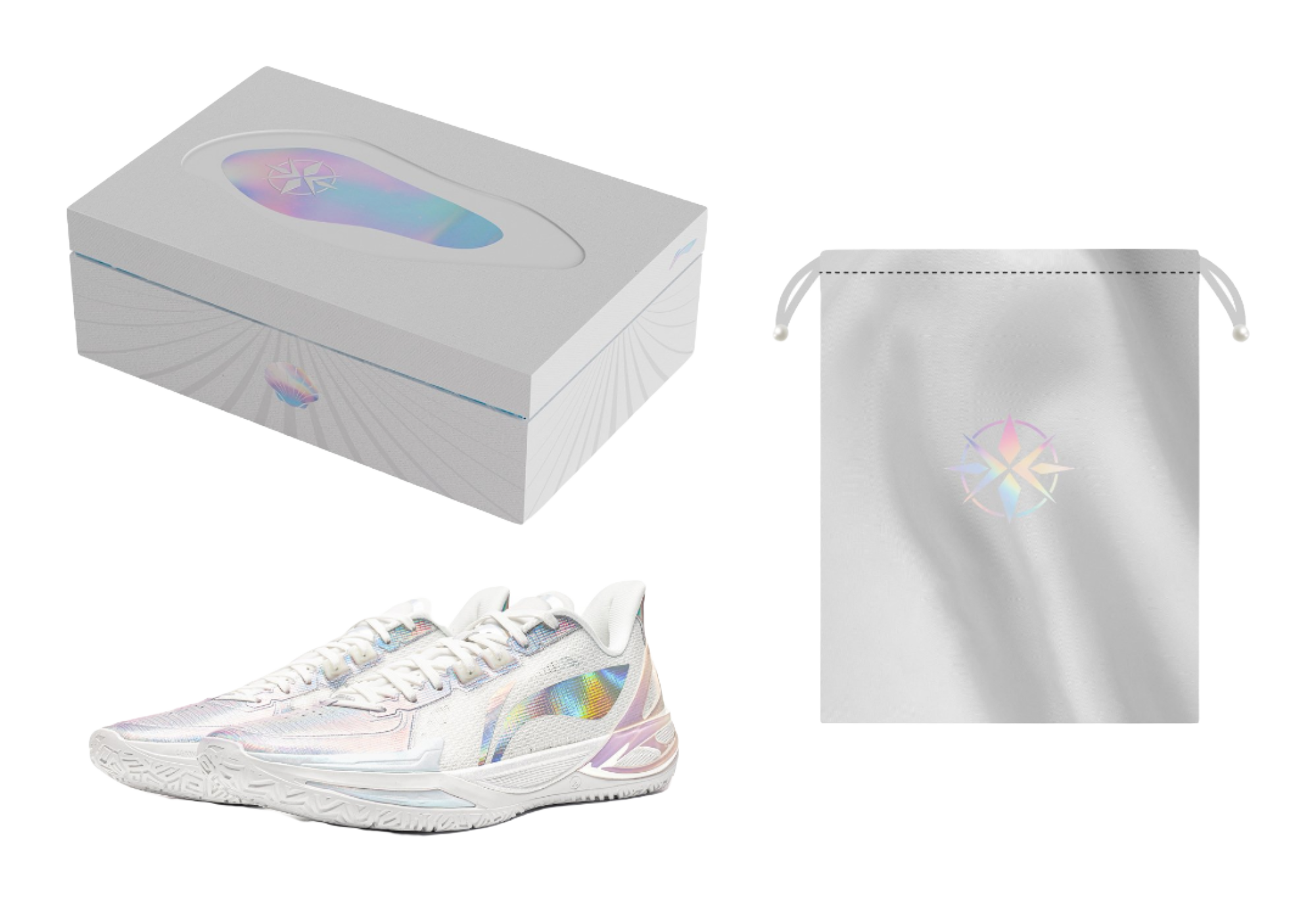 Li-Ning Liren 6 V2 "White Pearl" Gift Box Edition - Basketball Shoe Unisex White