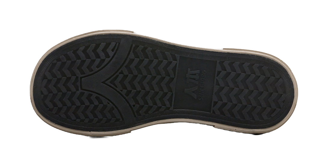 RENBEN Slip Resistant, Abrasion Resistant, Breathable Low top Canvas Shoes Unisex Black Brown 