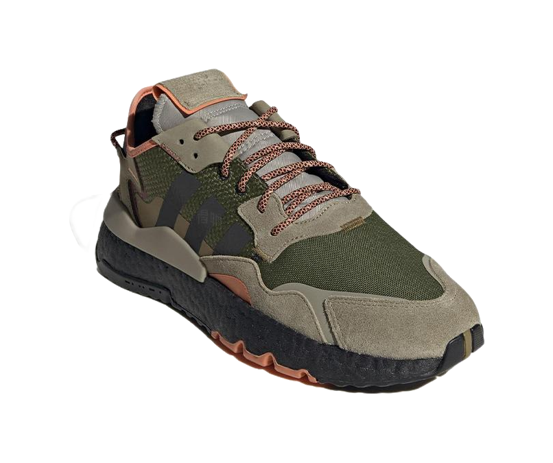 Adidas Nite Jogger Brown Dark Green  vjsneaker.com