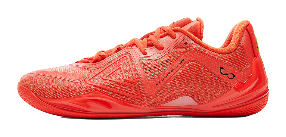 PEAK Wushuang Basketball Shoes Mens Low top Bright Orange Red  VJSNEAKER