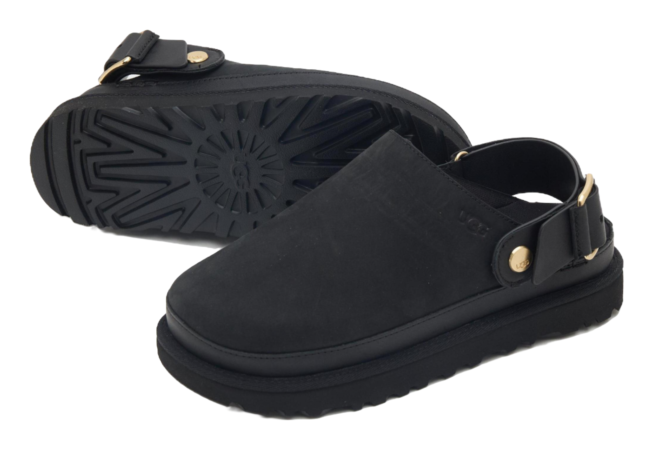 UGG Goldenstar Clog Casual Single Shoes Womens Black  vjsneaker.com