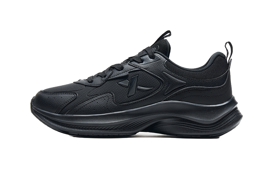 XTEP Slip Resistant Abrasion Resistant Low top Running Shoes Men's Black 