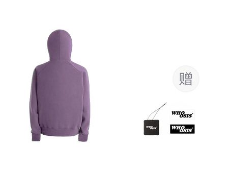 WHOOSIS letter embroidery logo hoodie casual loose China-Chic pullover multicolor plush autumn and winter sweater for men and women  vjsneaker.com