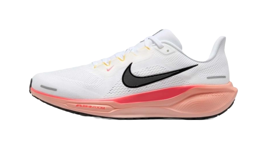 Nike Pegasus 41 Slip Resistant Abrasion Resistant Low top Casual Running Shoes Mens White Orange  vjsneaker.com