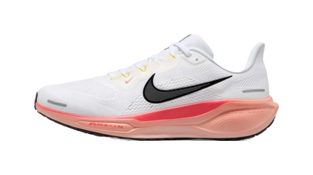 Nike Pegasus 41 Slip Resistant Abrasion Resistant Low top Casual Running Shoes Mens White Orange  vjsneaker.com