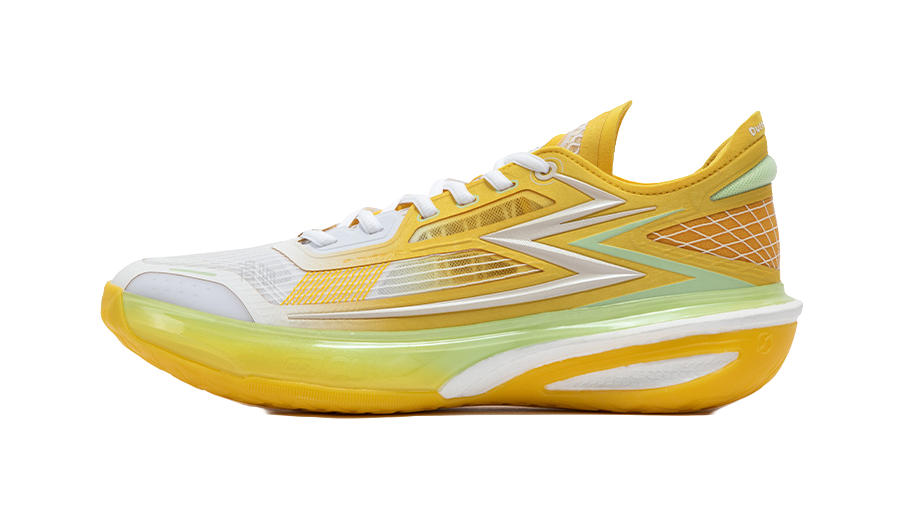 361° Blitz BB Slip Resistant, Abrasion Resistant, Lightweight Low top Basketball Shoes Mens Yellow Green Mismatched  vjsneaker.com