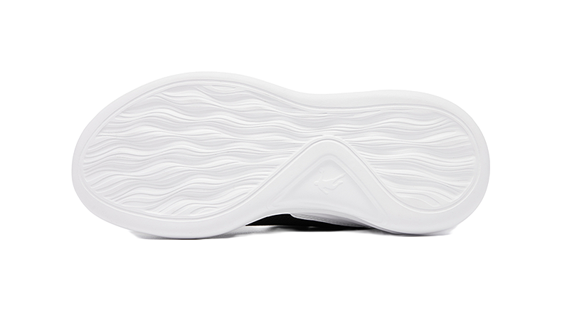 QIAODAN Breathable Lightweight Cushioning Low Top Running Shoes Black/Silver Kids' 