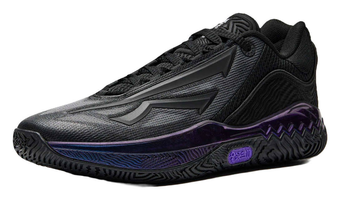 Anta Shock Absorbers Abrasion Resistant Slip Resistant Low top Basketball Shoes Mens Black  VJSNEAKER