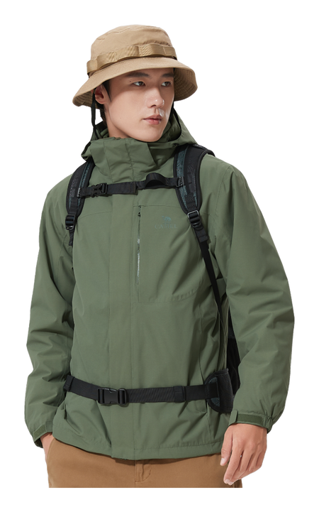 CAMEL All weather Windbreaker Jacket Mens  vjsneaker.com
