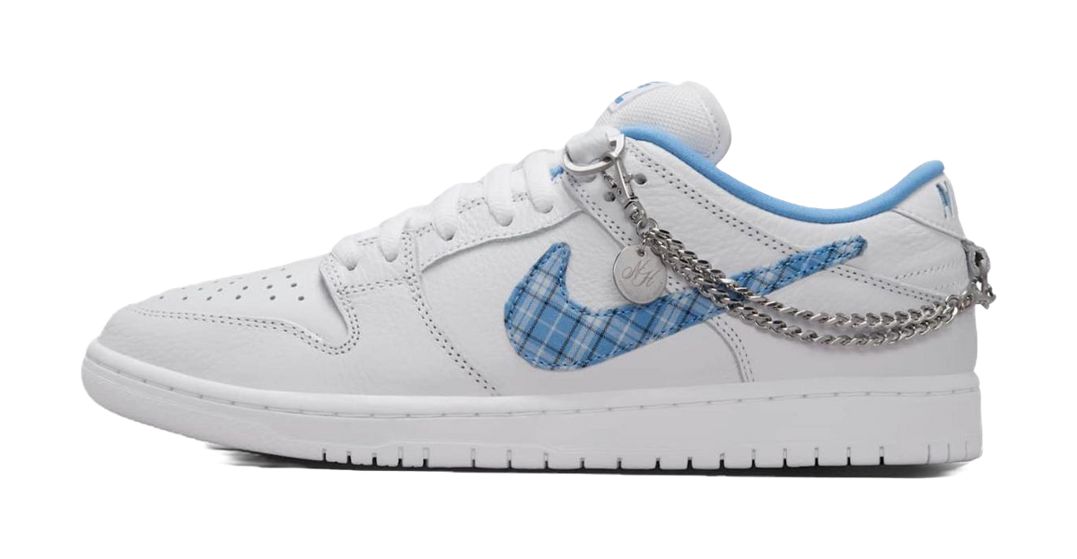 Nike SB Dunk Low Pro X Nicole Hause White And University Blue  vjsneaker.com