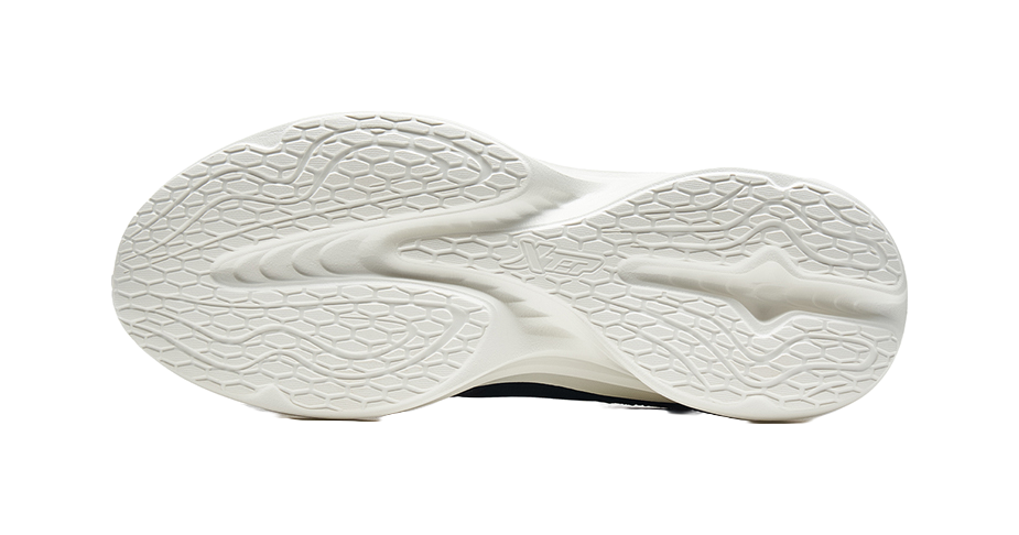 XTEP Feather Anti Slip Wear Resistant Low Top Sprint Running Shoes Men's Black White 