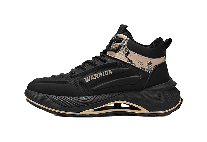 Warrior Power Fashion Versatile Plush Daily Sports Wear resistant Increased Warmth High Help Life Casual Shoes for Men