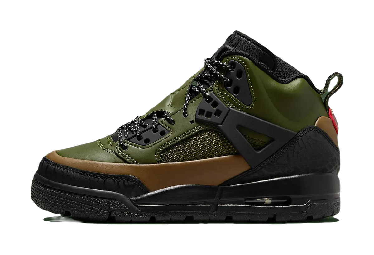 Jordan Spizike Winterized Black Olive Tan GS  vjsneaker.com