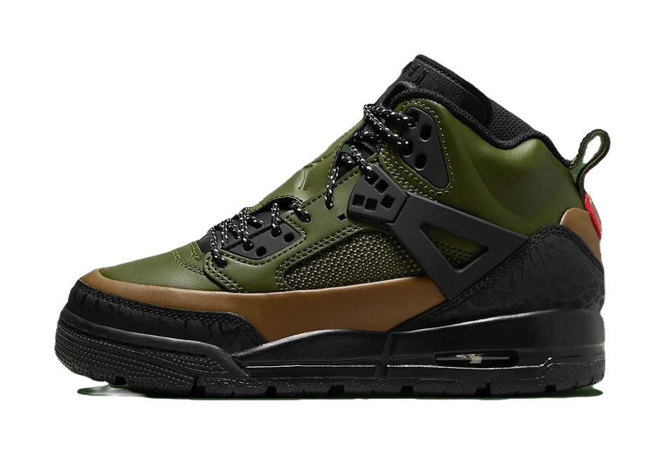 Jordan Spizike Winterized Black Olive Tan GS  vjsneaker.com