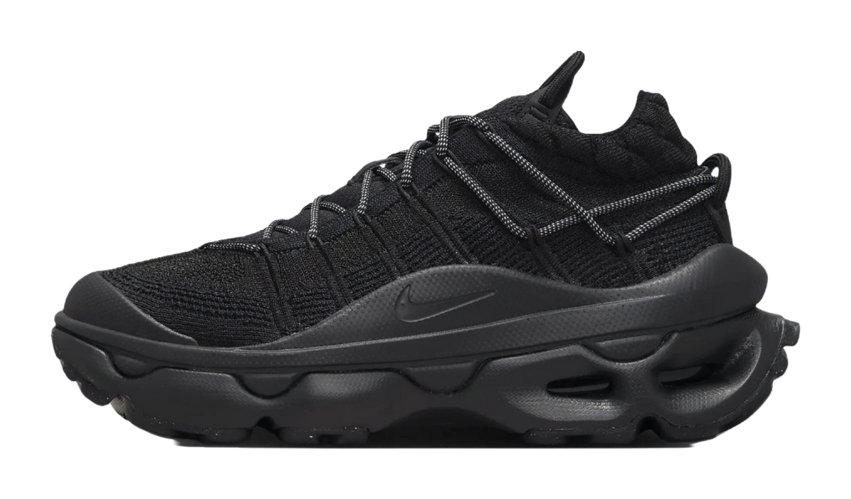 Nike Air Max Flyknit Venture Black Metallic Silver Womens  vjsneaker.com