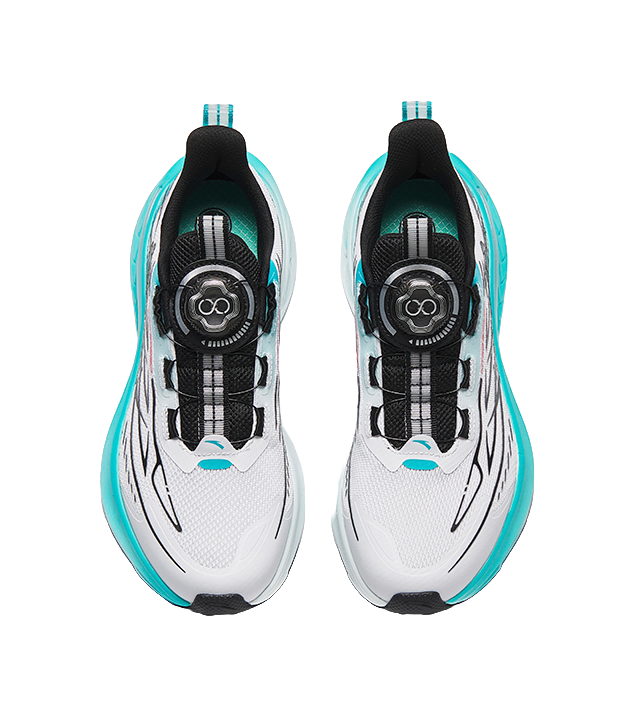 Antakids Lurid Wave Rebound Breathable Lightweight Cushioning Low Top Kids' Running Shoes 