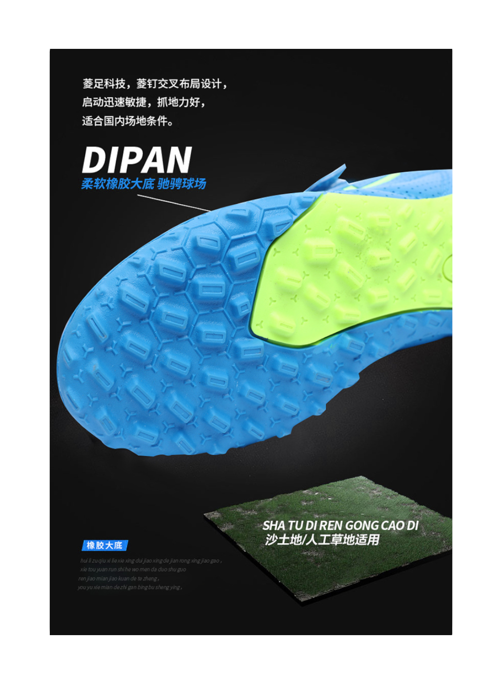 Warrior Cushioning Wear-Resistant Low-Top Kids Soccer Shoes Kids  VJSNEAKER