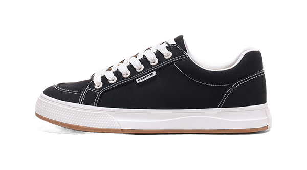 Warrior Slip Resistant, Abrasion Resistant, Breathable Low top Canvas Shoes Unisex Black 