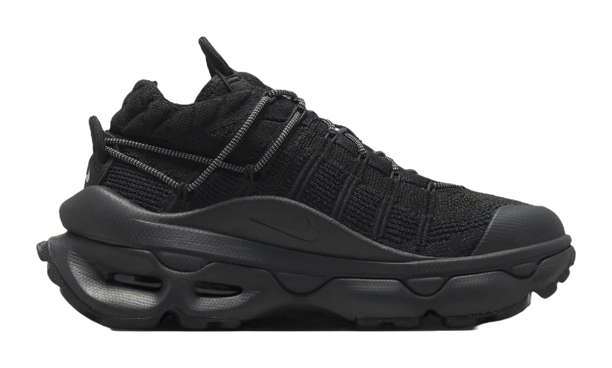 Nike Air Max Flyknit Venture Black Metallic Silver Womens  vjsneaker.com