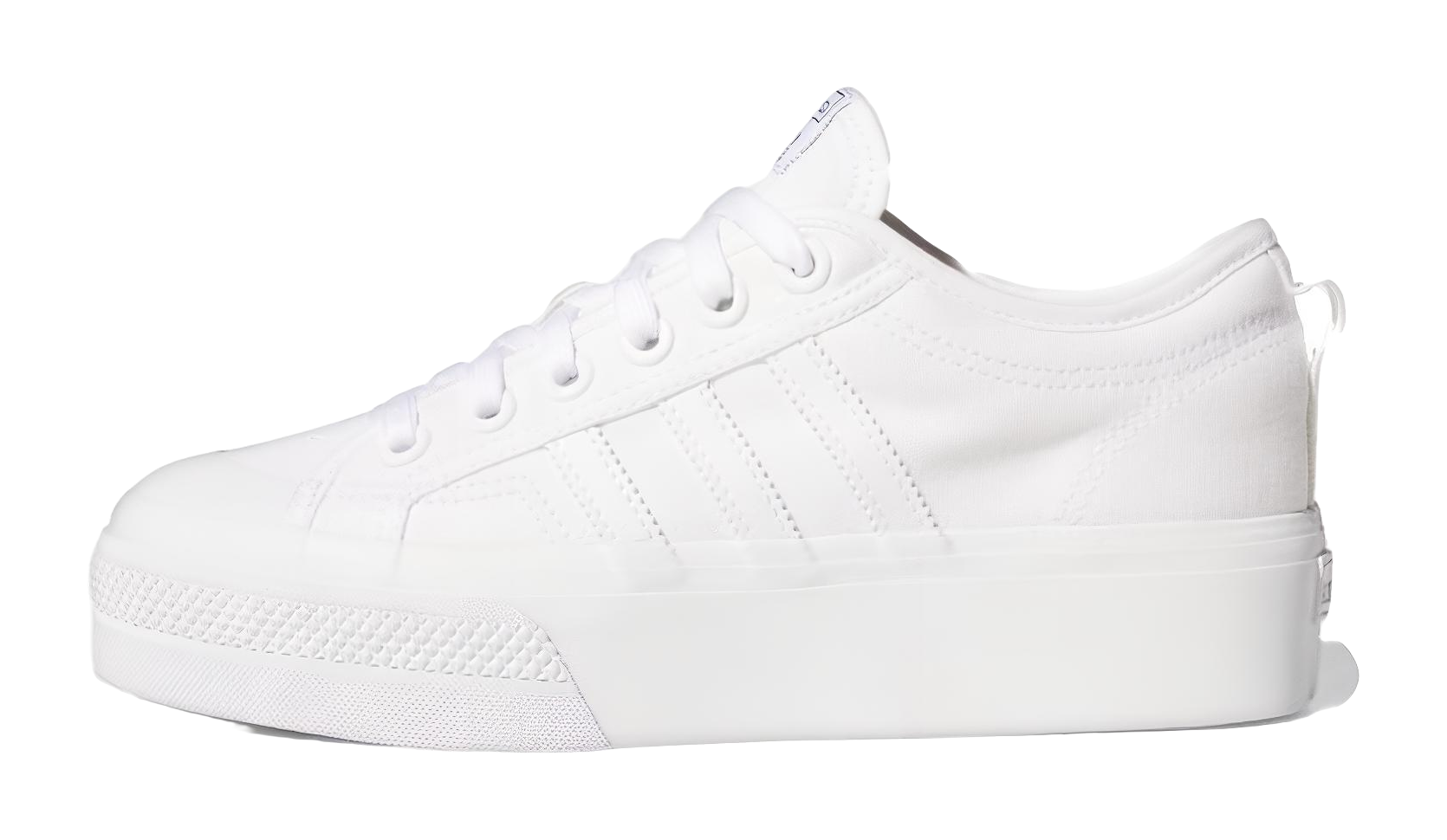 Adidas Wmns Nizza Platform Triple White Womens  VJSNEAKER