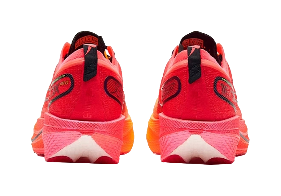 XTEP Racing 160X 5.0 PRO Running Shoes Men's Low top Neon Apricot Orange/Laser Red 