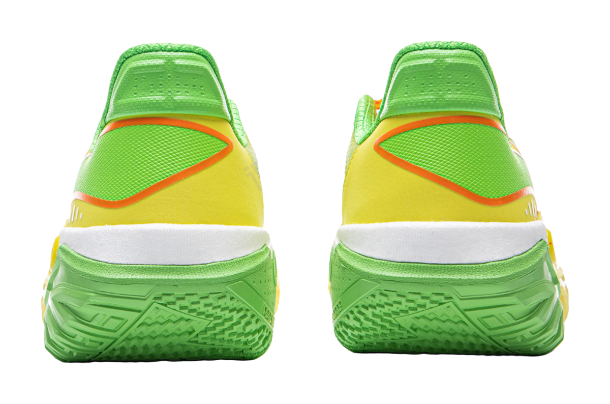LiNing Jie Ao 2 Cushioning Anti Slip And Wear Resistant Rebound Low Top Outdoor Basketball Shoes Mens Yellow Green  VJSNEAKER