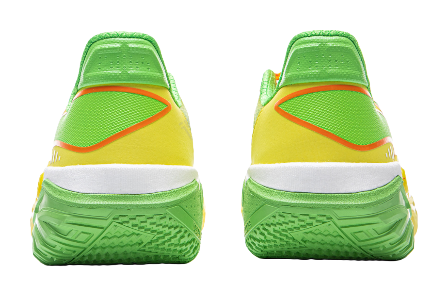 LiNing Jie Ao 2 Cushioning Anti Slip And Wear Resistant Rebound Low Top Outdoor Basketball Shoes Mens Yellow Green  VJSNEAKER